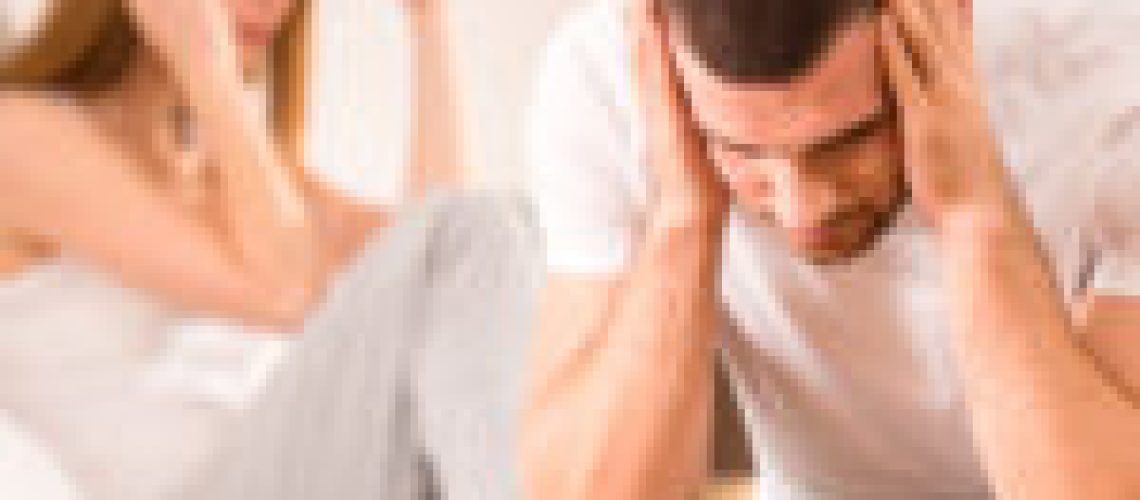 Family problems. Young couple has problems